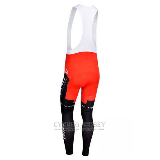 2013 Cycling Jersey BMC Black and Red Long Sleeve and Bib Tight